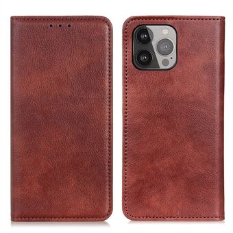 Litchi Texture Strong Magnet Absorption Leather Wallet Case Cover with Stand for iPhone 13 Pro Max 6.7 inch