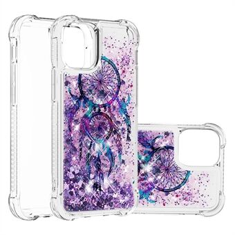 Cute Pattern Liquid Quicksand Series Bling Sparkle Soft TPU Protective Cover for iPhone 13 Pro Max 6.7 inch