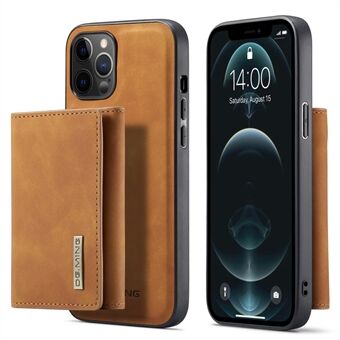 DG.MING M1 Series Wireless Charging Detachable Wallet Leather Hybrid Cover Shell with Kickstand for iPhone 13 Pro Max 6.7 inch