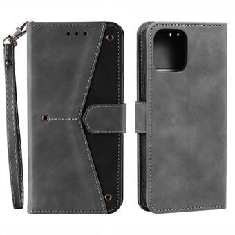 PU Leather Wallet Phone Case Rivet Decor Cover Stand Case Cover for iPhone 13 Pro Max 6.7 inch