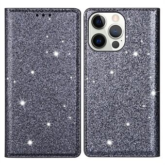 Ultra-thin Glitter Powder PU Leather Phone Stand Case Cover for iPhone 13 Pro Max 6.7 inch