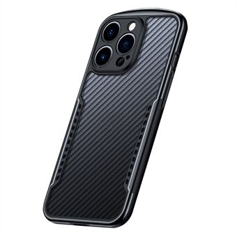 XUNDD for iPhone 13 Pro Max 6.7 inch Anti-drop Matte Phone Case with Camera Protection Carbon Fiber Texture Acrylic + TPU Strengthen Four Corners Back Cover