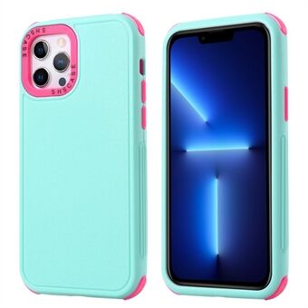 For iPhone 13 Pro Max 6.7 inch 3-in-1 Mobile Phone Back Case Shockproof TPU + PC Hybrid Cover