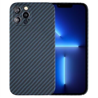 For iPhone 13 Pro Max 6.7 inch Precise Cutout Carbon Fiber / Wavy Texture Aramid Fiber Shockproof Back Case Protective Cover