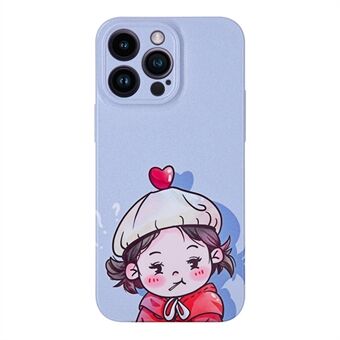 For iPhone 13 Pro Max 6.7 inch Hard PC Phone Case Boy and Girl Pattern Couples Style Phone Cover