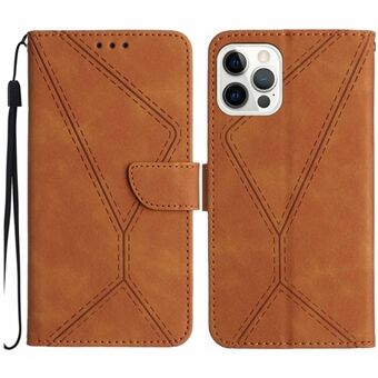 HT05 Phone Case for iPhone 13 Pro Max 6.7 inch Skin-touch PU Leather Flip Cover Magnetic Clasp Wallet Shell