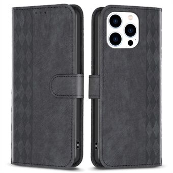 Phone Case for iPhone 13 Pro Max 6.7 inch Magnetic Closure Wallet Imprinting Pattern Stand Cover