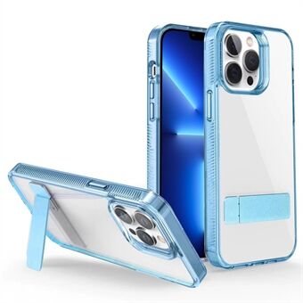 Style G For iPhone 13 Pro Max TPU + Acrylic Transparent Phone Case Kickstand Protective Cover