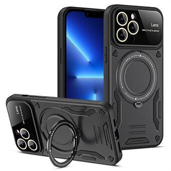 Anti-fall Case for iPhone 13 Pro Max 6.7 inch Compatible with MagSafe PC+TPU Kickstand Phone Cover