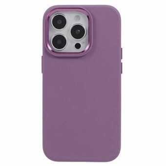 Shock-absorbing Cover for iPhone 13 Pro Max 6.7 inch Aluminum Alloy Camera Frame Liquid Silicone+PC Phone Case