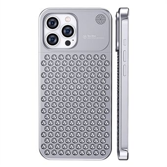 For iPhone 13 Pro Max Heat Dissipation Phone Cover Aluminum Alloy + Silicone Hollow Hole Case