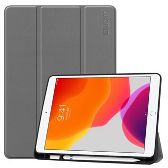 ENKAY Tri-fold Stand PU Leather Tablet Cover with Pen Holder for Apple iPad 10.2 (2021)/(2020)/(2019)