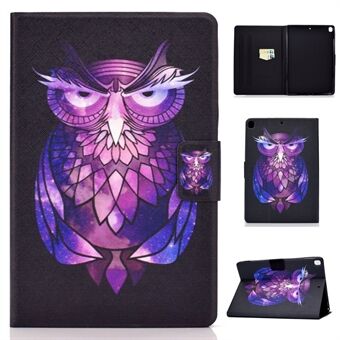 Full-Body Protection Pattern Printing PU Leather Stand Folio Tablet Cover with Card Holders for Apple iPad 10.2 (2021) / (2020) / (2019)