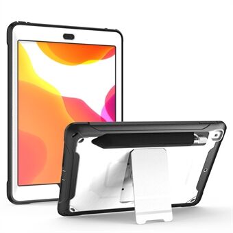 Anti-drop Kickstand PC + TPU Tablet Case with Pen Cap Holder for iPad 10.2 (2021)/(2020)/(2019)