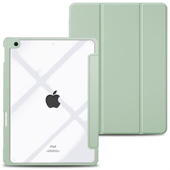 Drop-proof TPU Frame Tablet Case Scratch Resistant Hard Back Shell Protective Cover with Slim Stand/Pencil Slot for iPad 10.2 2019/2020/2021