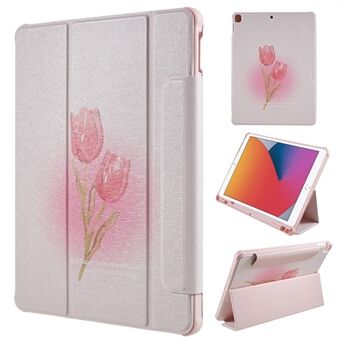 For iPad 10.2 (2021) / (2019) / 10.2 (2020) / iPad Pro 10.5-inch (2017) Detachable Tablet Leather Case Pattern Printing Stand Cover