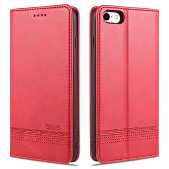 AZNS Auto-absorbed Leather Case for iPhone SE (2020)/SE (2022)/7/8 Wallet Stand Cover