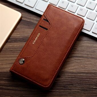 CMAI2 Litchi Grain Auto-absorbed Leather Wallet Stand Case for iPhone SE (2020)/SE (2022)/8/7 4.7 inch