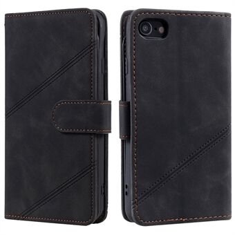 For iPhone 7/8/SE (2020)/SE (2022) Imprinted PU Leather Stand Cover with Multiple Card Slots and Cash Pocket Anti-fall Protection Case