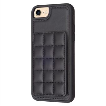 Style-BF24 Card Holder Case for iPhone 6 / 6s / 7 / 8 / SE (2020) / SE (2022) Kickstand Leather+TPU Phone Cover