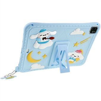 For iPad Air (2022) / (2020) / iPad Pro 11 (2020) / (2021) / (2022) Cartoon Universe Space Pattern Shockproof Kickstand Tablet Case Silicone Cover