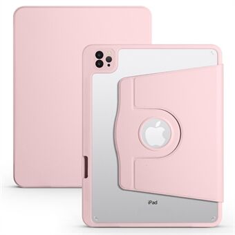 For iPad Pro 11 (2020) / (2021) / (2022) / iPad Air (2020) / (2022) Rotary Kickstand Tablet Case PU Leather + Acrylic Protective Cover