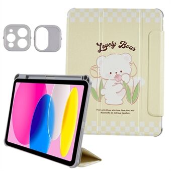 For iPad Air (2020) / 2022) / iPad 10.9 (2022) Detachable Tablet Case Pattern Printing Stand PU Leather Cover