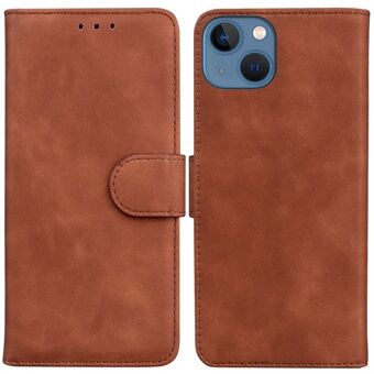 For iPhone 14 6.1 inch PU Leather Folding Phone Cover Wallet Style Stand Shockproof TPU Inner Shell Phone Case