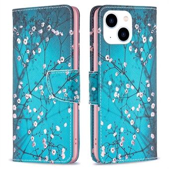 BF Pattern Printing Leather Series-1 for iPhone 14 6.1 inch Viewing Stand Phone Cover PU Leather TPU Folio Flip Wallet Case