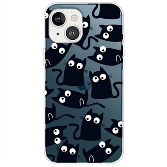 Stylish Pattern Printing TPU Case for iPhone 14 6.1 inch, Scratch-resistant IMD Phone Protective Cover