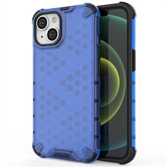 Phone Case for iPhone 14 6.1 inch, Honeycomb Textured TPU + PC Anti-fall Protection Cover