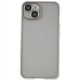 For iPhone 14 Spring Buckle Metal Series Matte PC Back Protective Phone Case Metal Frame Drop Protection Cover