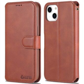 AZNS PU Leather Case for iPhone 14 6.1 inch, Viewing Stand Wallet Magnetic Flip Folio Book Phone Cover