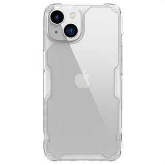 NILLKIN Nature Pro Series Clear Case for iPhone 14 6.1 inch, Anti-drop Phone Cover Hard Crystal PC Back Soft TPU Border Well Protection Cell Phone Shell