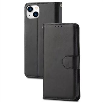 Crazy Horse Texture PU Leather Case for iPhone 14 6.1 inch, Foldable Stand Drop-proof Phone Wallet Cover