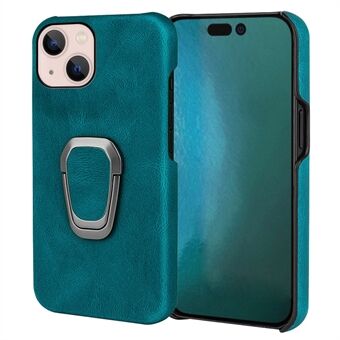 Protective Case for iPhone 14 6.1 inch PU Leather Coated PC Case Shockproof Phone Protector with Kickstand