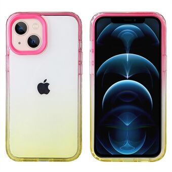 For iPhone 14 6.1 inch Flexible Soft TPU Gradient Phone Case Shockproof Anti-fall Phone Protector