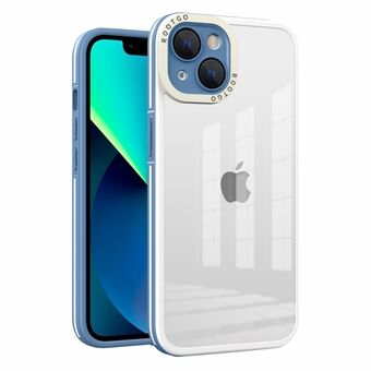 For iPhone 14 6.1 inch Phone Case PC+TPU Hybrid Shockproof Phone Protector with Glass Lens Cover