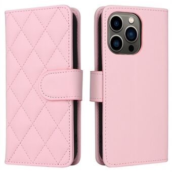 For iPhone 14 6.1 inch Fashionable Phone Case PU Leather + TPU Moblie Phone Protective Back Cover