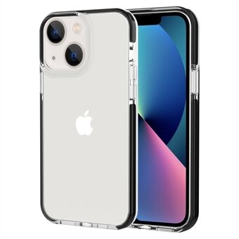 Bi-color Design Phone Case for iPhone 14 6.1 inch, Clear Soft TPU Mobile Phone Cover Anti-scratch Shell