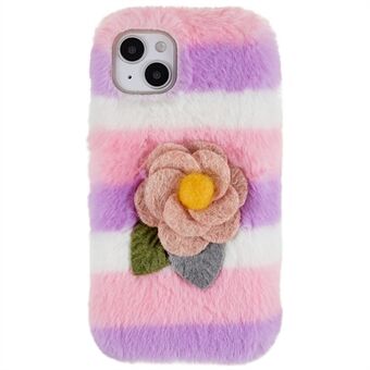 Winter Furry Phone Case for iPhone 14, Shock-absorbing Protective Shell with 3D Plush Doll