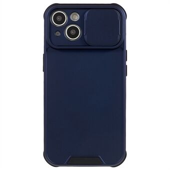 Drop-proof Phone Case for iPhone 14, Hard PC Soft TPU Phone Shell with Sliding Camera Lens Cover