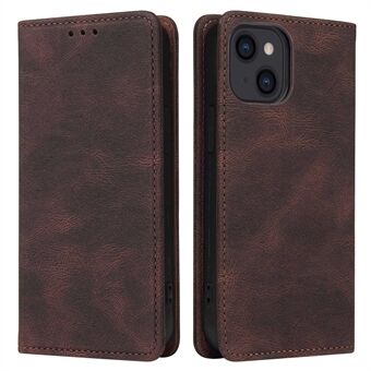 For iPhone 14 Ultra Slim Wallet Phone Case Magnetic Auto-absorbed Protect PU Leather Flip Stand Cover