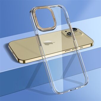 For iPhone 14 Scratch Resistant Protective Shell, Crystal Clear Phone Cover Camera Protection Frame Hard PC Back Case