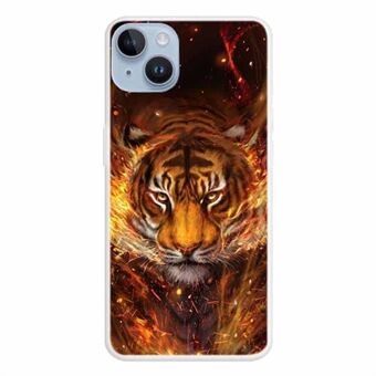 For iPhone 14 Pattern Design Phone Case Soft TPU Shockproof Phone Cover