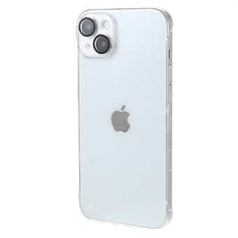 Anti-scratch Clear PC Phone Case for iPhone 14 , Frameless Phone Cover with Glass Lens Protector