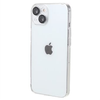 For iPhone 14 Camera Protection Phone Case Hard PC Clear Phone Cover with Speaker Dust Filter