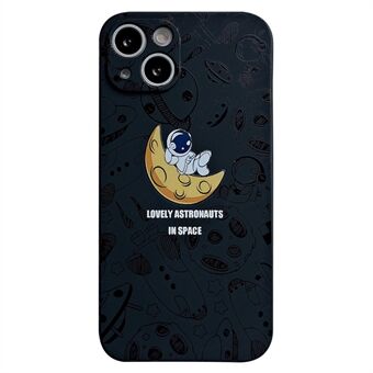 For iPhone 14 Space Astronaut Pattern TPU Phone Case Precise Cutout Anti-scratch Back Cover