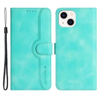 YX003 Wallet Phone Stand Case for iPhone 14 PU Leather Imprinted Pattern Cover