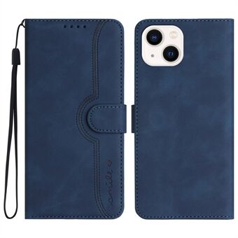 YX003 For iPhone 13 / 14 Cell Phone Case Imprinted Pattern PU Leather Stand Multifunction Wallet Flip Cover